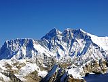 13 12 Nuptse, Everest, Lhotse, Lhotse Middle, Lhotse Shar, Peak 38 From Mera Peak Eastern Summit Nuptse, Everest, Lhotse, Lhotse Middle and Lhotse Shar, and Peak 38 from Mera Peak Eastern Summit (6350m).